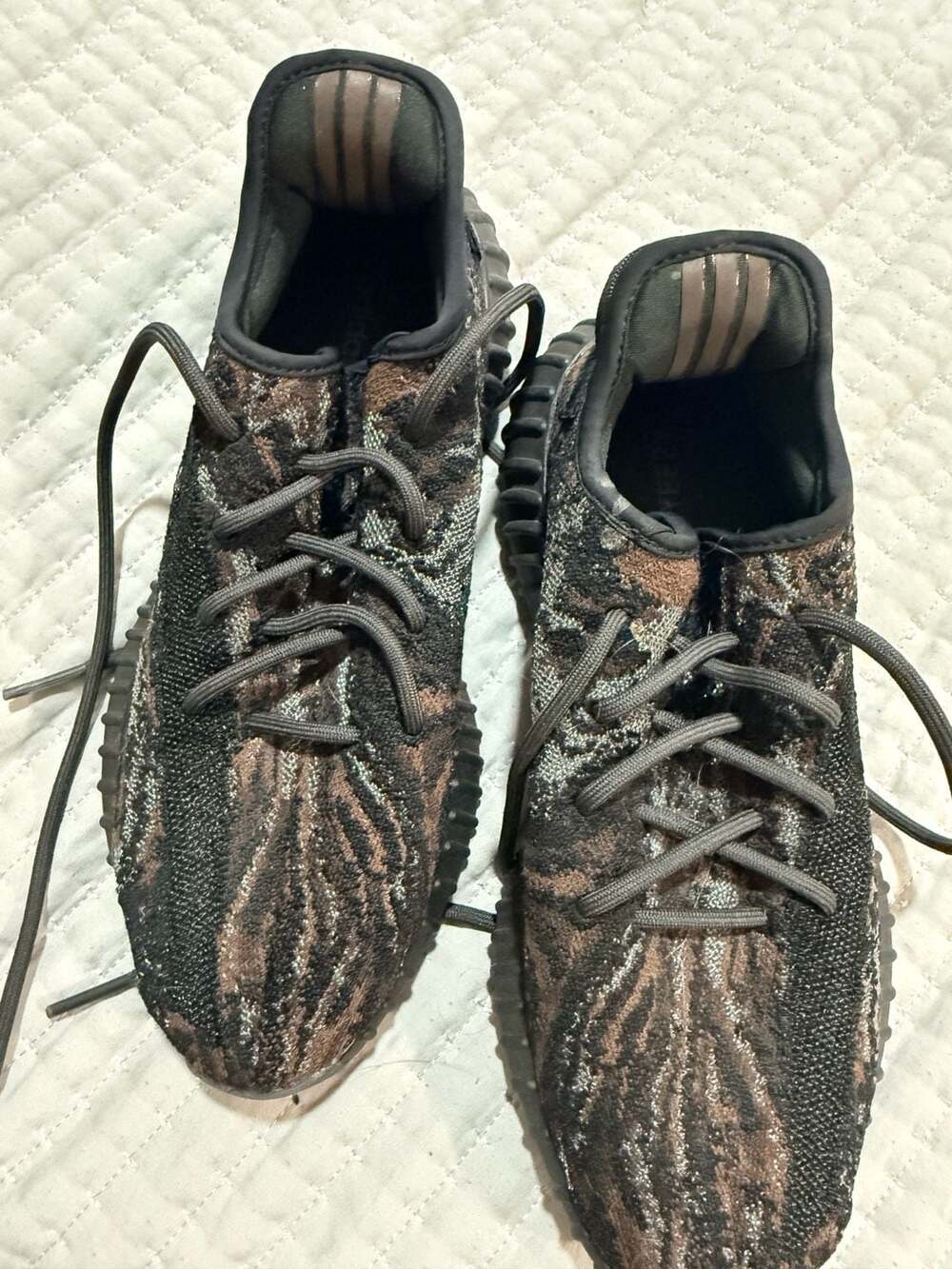 Adidas Yeezy Boost 350 V2 MX Rock Size 8.5 Brown Camo Knit Sneakers